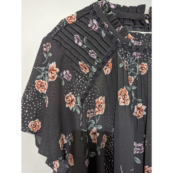 Women's Torrid NWT size 3 grey floral dress top - Picture 3 of 5